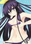 1_female 1_girl 1_human 1female 1girl 1human bikini bow brassiere breasts date_a_live delusion female female_human female_only female_pubic_hair female_solo girl girl_hands human human_only humanoid humanoid_hands long_hair medium_breasts nipples panties purple_bikini purple_brassiere purple_eyes purple_hair purple_panties solo solo_female solo_human tohka_yatogami touching touching_body touching_brassiere touching_breasts touching_panties yatogami_tohka yellow_bow