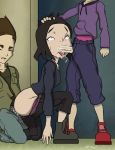  1girl 2boys code_lyoko folvo_mynox multiple_boys odd_della_robbia oral sex ulrich_stern yumi_ishiyama 