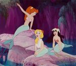 animated animated_gif disney gif mermaid peter_pan ponytail rock starfish tagme