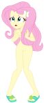 edit equestria_girls fluttershy my_little_pony nude nude_edit nude_female sandals