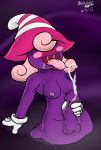 big_breasts bodyattk breasts cum full-package_futanari futanari ghost ghost_girl masturbation nintendo nipples paper_mario paper_mario:_the_thousand_year_door purple_skin shadow_siren super_mario_bros. vivian_(paper_mario)