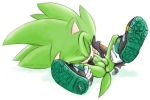  anthro ass autofellatio big_penis fakerface gay gloves green_body hedgehog leather_jacket male masturbation oral oral_sex penis scar scourge_the_hedgehog sega sex sonic_(series) teeth testicles 