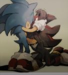 anthro black blue_hair closed_eyes cum cum_in_mouth cute fellatio flaccid forced furry gay gloves green_eyes hair hedgehog male oral oral_sex penis rape red_eyes sega sex shadow_the_hedgehog sonic_(series) sonic_team sonic_the_hedgehog tears