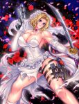 1girl bandai_namco big_breasts blonde_hair blue_eyes breasts cleavage death_by_degrees dress gloves gun john_r lips namco namco_bandai nina_williams panties short_hair sword tekken tekken_(2010_film) tekken_1 tekken_2 tekken_3 tekken_4 tekken_5_dark_resurrection tekken_6_bloodline_rebellion tekken_7 tekken_8 tekken_blood_vengeance tekken_bloodline tekken_tag_tournament tekken_tag_tournament_2 tekken_the_motion_picture underwear weapon weapons wedding_dress