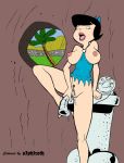 betty_rubble bottomless female_masturbation female_only hanna-barbera improvised_sex_toy keltic masturbation milf s3ph1roth the_flintstones toying_self vaginal_insertion