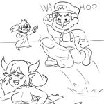 bowsette gun huge_penis hyper kinkykong mario mario_(series) princess_peach