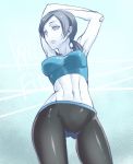 1girl nintendo wii wii_fit wii_fit_trainer yoga_pants