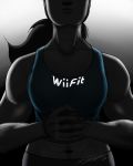 1girl muscles wii wii_fit wii_fit_trainer