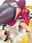 2girls ass barefoot battle capcom feet foreshortening hagoromo hyou_itto kicking makoto makoto_(street_fighter) multiple_girls panties pantyshot rose_(street_fighter) shawl street_fighter street_fighter_iii street_fighter_iii:_3rd_strike street_fighter_iv thighhighs underwear white_panties