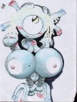 big_breasts breasts magnemite nipples pokemon