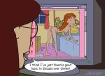 bed bedroom bending_over bent_over breasts computer daria daria_morgendorffer darkstar looking_at_viewer looking_back nude panties pc quinn_morgendorffer teen