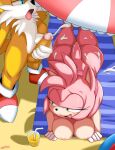 1boy 1girl amy_rose breasts cum_in_ass miles_"tails"_prower morris penis sega sonic_the_hedgehog_(series)