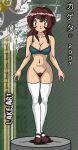 alluring bra brown_eyes brown_hair creatures_(company) game_freak giselle_(pokemon) humans_of_pokemon kageta lake_art naked_from_the_waist_down nintendo pokemon pokemon_(anime) pokemon_(game) porkyman pussy seiyo_yuto_(pokemon) student thigh_high_socks voluptuous yuto_seiyo_(pokemon) zage_inc