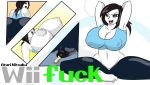  atari_mitsuku big_breasts breasts cum nipples super_smash_bros. wii_fit wii_fit_trainer 