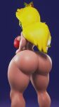  1girl 3d 3d_(artwork) ass big_ass big_breasts blonde_female blonde_hair bottom_heavy breasts bubble_ass bubble_butt crown dat_ass earrings fat_ass fat_butt female_only huge_ass large_ass large_butt mario_(series) nintendo princess_peach rear_view sala3d sexy sexy_ass sexy_body smelly_ass thick_ass thick_thighs video_games wide_hips 