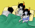 aranea_serket breasts female homestuck horuss_zahhak long_hair porrim_maryam sex