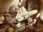 bondage fellatio krystal oral penetration sex sharpclaw star_fox threesome vixen_tamer vixentamer_(artist)