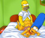 homer_simpson marge_simpson tagme the_simpsons yellow_skin