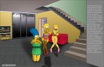 lisa_simpson maggie_simpson marge_simpson monocone pee shaved_pussy stockings the_simpsons