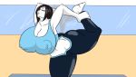  atari_mitsuku big_breasts breasts solo stretch super_smash_bros. wii_fit wii_fit_trainer 