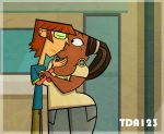  cartoon_network glasses harold_(tdi) kissing leshawna_(tdi) tda123 total_drama_island 