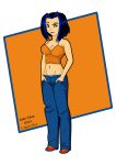 big_breasts black_hair breasts brown_eyes cadaver86 cadaver86_(artist) jackie_chan_adventures jade_chan solo