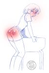 ass desk kamitora kamitora_(artist) red_butt spank_mark spanked spanking tears