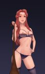  castlevania castlevania_(netflix) femdom high_resolution leash lefocris lenore_(castlevania) lingerie nipples pov red_eyes red_hair vampire 