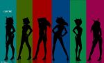  aradia_megido feferi_peixes female figure full_body homestuck horns jpeg_artifacts kanaya_maryam nepeta_leijon silhouette terezi_pyrope text vriska_serket 