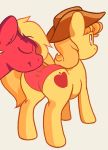  animated ass big_ass big_macintosh big_macintosh_(mlp) blonde_hair blush braeburn braeburn_(mlp) cowboy_hat cute equine feral friendship_is_magic gay gif girly hair hat headgear horse incest male my_little_pony panties pony tail teeth tight_clothing underwear yaoi 