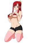 1girl big_breasts breasts brown_eyes cosplay erza_scarlet fairy_tail female_only pervyangel red_hair solo solo_female tengen_toppa_gurren-lagann yoko_littner yoko_littner_(cosplay)