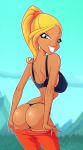  bare_ass blonde_hair dark-skinned_female g_string string_bikini winx_club zfive 