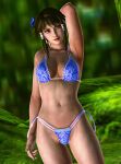  3d alluring bikini brown_eyes brown_hair chai_xianghua forest high_res jungle lipstick looking_at_viewer makeup nature outside pose project_soul pubic_hair pubic_hair_peek soul_calibur soul_calibur_ii soul_calibur_iii soul_calibur_vi soulcalibur soulcalibur_ii soulcalibur_iii soulcalibur_vi swimsuit toshiiekyoko xianghua 