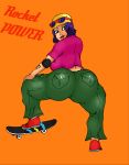  ass big_ass big_breasts breasts dat_ass happy jay-marvel lips looking_back nickelodeon pants regina_&quot;reggie&quot;_rocket rocket_power shoes 