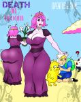 adventure_time ass big_ass big_breasts breasts dat_ass dress happy hips jay-marvel lips princess princess_bubblegum wide_hips