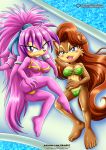 archie_comics bbmbbf bikini canine julie-su mobius_unleashed palcomix pietro's_secret_club pool sally_acorn sega sonic_(series) sonic_the_hedgehog_(series)