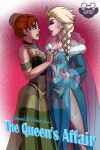  2_girls anna_(frozen) blonde_hair blue_eyes brown_hair comic cover_page disney elsa elsa_(frozen) female_only frozen_(movie) incest jzerosk more_at_source sisters the_queen&#039;s_affair_(frozen) yuri 