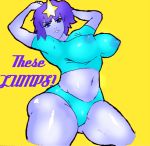 adventure_time ass big_ass big_breasts breasts hips jay-marvel lumpy_space_princess nipples panties princess text wide_hips