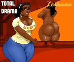 ass big_ass big_breasts breasts chubby hips jay-marvel leshawna pants total_drama_island wide_hips