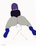 1boy 1girl anus ass back_view balls big_ass dat_ass dc_comics gif leotard okymir partially_colored penetration penis purple_hair rachel_roth raven_(dc) sex short_hair teen_titans testicle thick_thighs thighs vaginal_penetration vaginal_sex