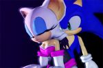 3d animated animated_gif anthro bat blue_hair breasts cleavage closed_eyes dry_humping female from_behind fugtrup gif green_eyes hair hedgehog male rouge_the_bat sega sonic_(series) sonic_the_hedgehog source_filmmaker white_hair wings