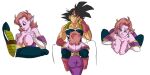  1boy 1girl bardock big_breasts breast_squeeze breasts chronoa core_person dragon_ball dragon_ball_xenoverse fellatio funsexydragonball goddess happy happy_sex humanoid oral paizuri paizuri_on_lap pink_hair pink_skin pointy_ears potara_earrings purple_skin sex shounen_jump smirk super_dragon_ball_heroes supreme_kai_of_time 