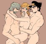 1girl 2boys anal double_penetration family_sex father_&_daughter father_and_daughter grandparent_and_grandchild hetero holly_kujo incest joestar_birthmark jojo's_bizarre_adventure joseph_joestar jotaro_kujo male male/female male_penetrating_female mmf_threesome mother_&_son mother_and_son nude standing standing_sex stardust_crusaders threesome vaginal