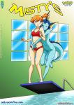 bbmbbf comic kasumi kasumi_(pokemon) misty misty's misty_(pokemon) nintendo palcomix pokemon pokepornlive vaporeon