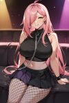  ai_generated fishnets long_hair nenefthivt pink_hair shirt skirt solo tagme vtuber 