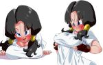 1girl 1girl 1girl big_breasts black_hair blue_eyes dragon_ball dragon_ball_z female_focus female_only long_hair rom_(artist) solo_female solo_focus tagme videl