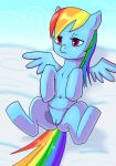 anus belly cloud equine friendship_is_magic multicolor_hair my_little_pony navel pony pussy rainbow_dash rainbow_hair spread_legs spreading tail