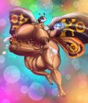 anthrofied ass balls big_ass big_balls big_breasts big_penis big_testicles breasts cum furry futa_only futanari hyper hyper_balls hyper_breasts hyper_penis hyper_testicles intersex lactation moth mothra penis testicle thick_thighs toho_(film_company) xtrent968