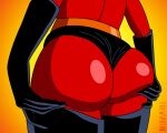 1girl armwear ass ass_focus ass_jiggle big_ass bodysuit cartoon_milf clothing dat_ass disney drawsputin elastigirl eyewear female_focus female_only footwear from_behind gif handwear helen_parr human legwear loop mature mature_female milf pixar rear_view solo_female solo_focus tagme the_incredibles