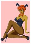  1girl big_breasts blackangel014 breasts bunny_ears bunnysuit female_only kiva kiva_andru megas_xlr pervyangel solo_female 